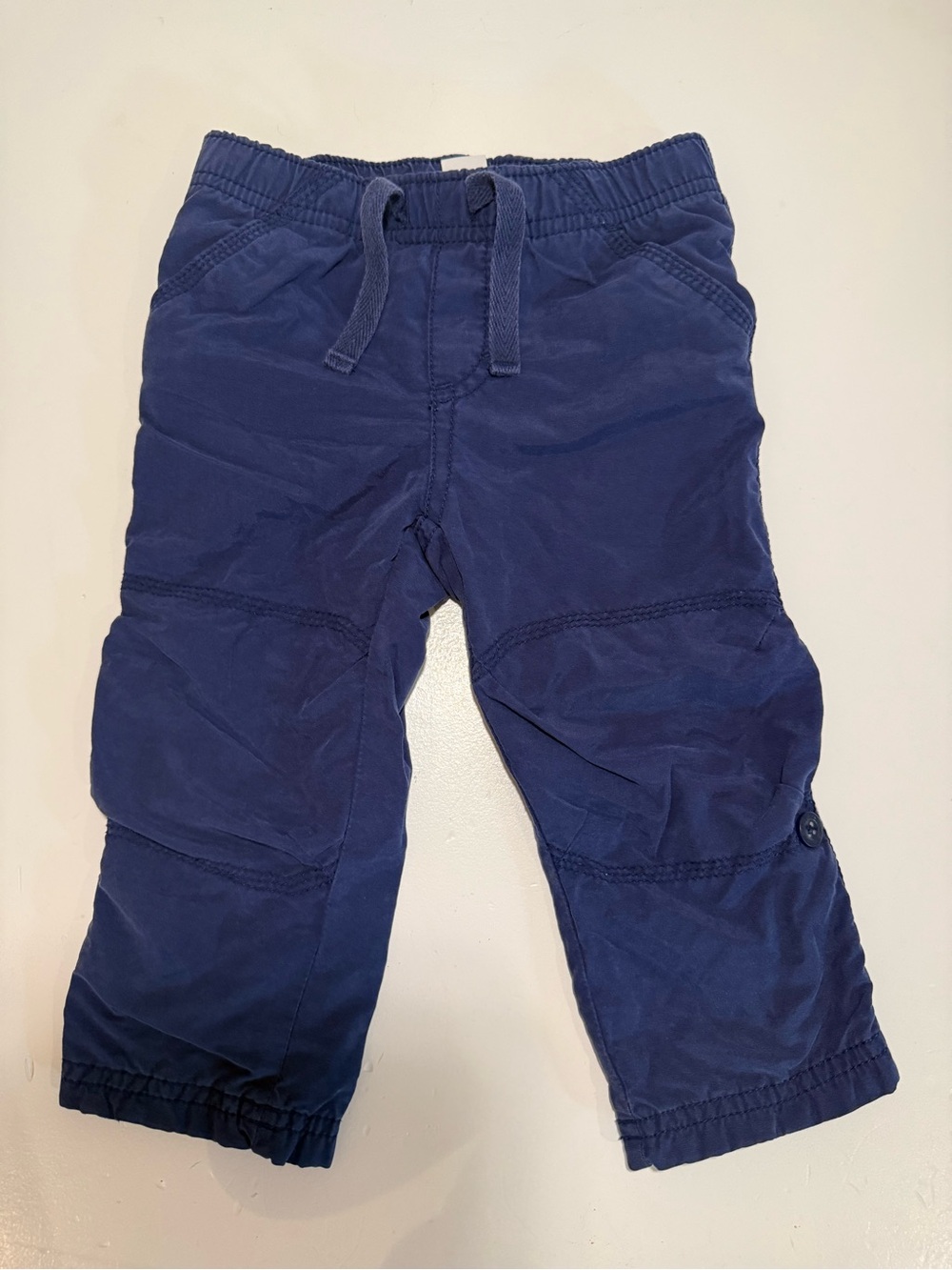 Old Navy Lined Pants | 18–24M | Navy | Roll-Up Cuffs